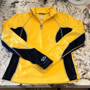 Obermeyer Yellow and Navy Sweatshirt